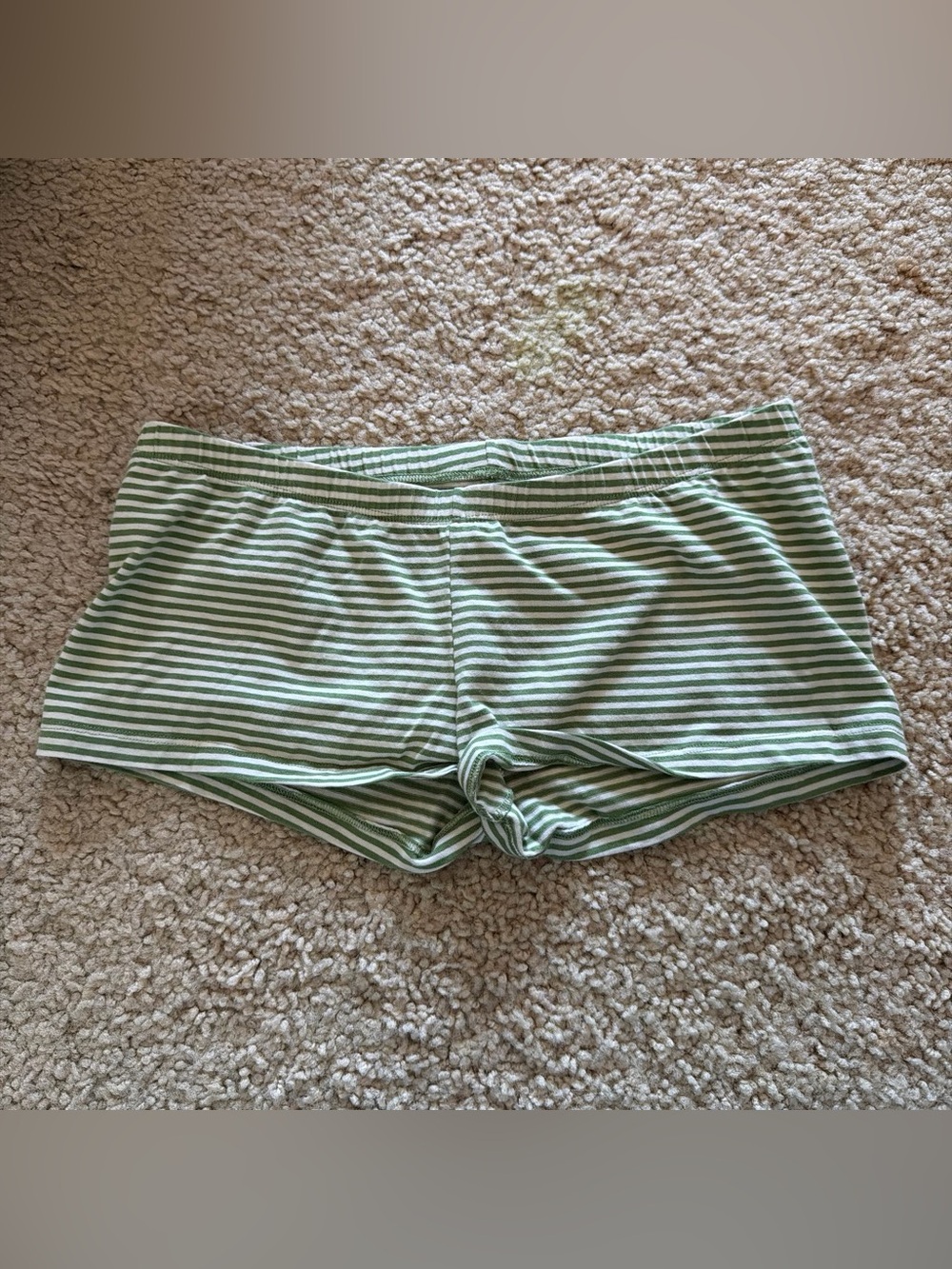 Brandy melville green striped boxer shorts underwear